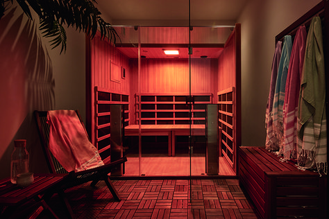 Infrared Sauna In House, Sauna Room Decor, Benefits Of Sunlight, Infrared Sauna Room, Sauna Interior, Tanning Shop, Wellness Sanctuary, Health Protocols, Home Infrared Sauna