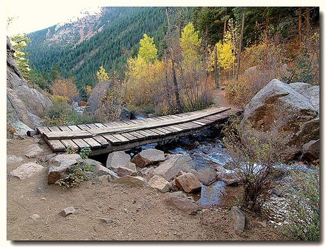 Seven Bridges Trail - North Cheyenne Park, Colorado Springs, Colorado, USA Colorado Usa, Pikes Peak, Mountain Home, Rocky Mountain, Colorado Springs, Rocky Mountains, Beautiful Things, Rocky, Springs