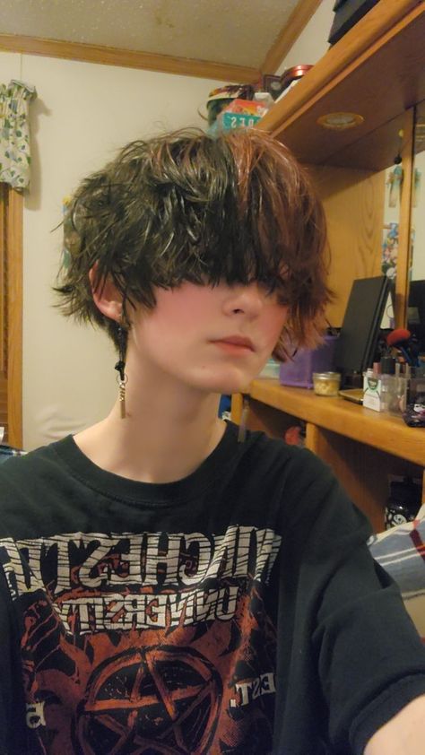 Enby Haircuts, Ftm Haircuts, Emo Boy Hair, Short Hair For Boys, Androgynous Hair, Short Grunge Hair, Boys Long Hairstyles, Fluffy Hair, Boys Haircuts