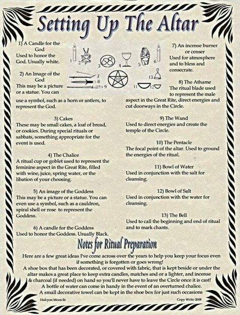 Altars:  Setting Up the #Altar. These are guidelines only for a Wiccan Altar. You should set up your own Altar according to the spiritual tradition you follow or in whatever way feels right to you personally. Spells For Beginners, Wiccan Altar, Eclectic Witch, Pagan Altar, Wiccan Spell Book, Wicca Witchcraft, Wiccan Spells, Spells Witchcraft, Practical Magic
