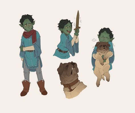 Half Orc Kid, Half-orc Male, Half Orc, D D Character Ideas, Fantasy Races, Dungeons And Dragons Characters, Dnd Art, Kid Character, Arte Fantasy