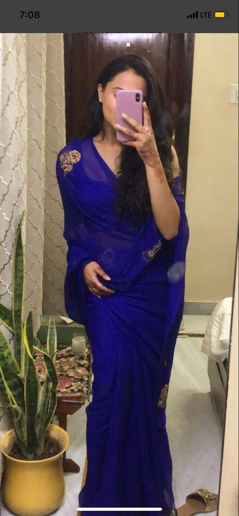 Rajputi Saree Look, Marwadi Saree, Marathi Dress, Diya Kumari, Bengali Sari, Saree Outfit, Royal Blue Saree, Wedding Fits, Bengali Saree