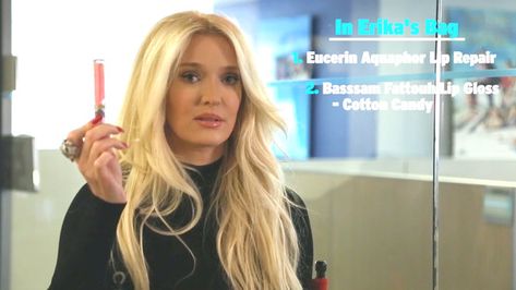 Erika Jayne Shares Her Three Makeup Essentials | Style & Living Erika Jayne Makeup, Erika Girardi, Erika Jayne, Nars Blush, Her Makeup, Pink Lip Gloss, Bravo Tv, Housewives Of Beverly Hills, Glam Squad