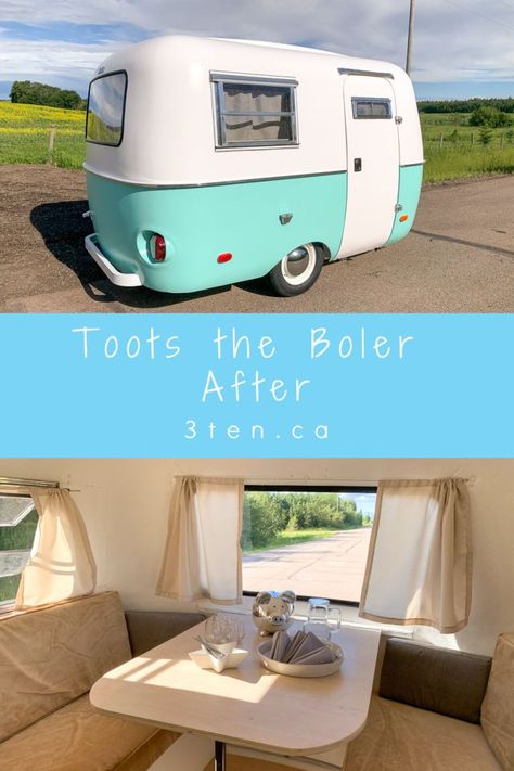 Project: Toots the Boler After — 3ten — a lifestyle blog Vintage Rv Interior, Boler Camper, Happier Camper, Scamp Trailer, Vintage Motorhome, Boler Trailer, Vintage Trailer Interior, Camper Redo, Travel Camper