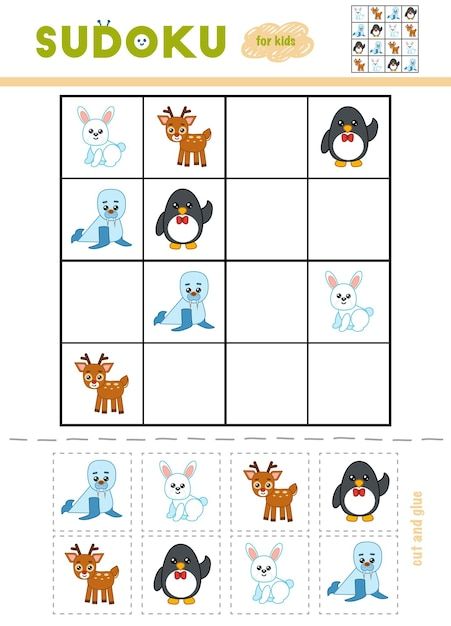 Sudoku for children education game carto... | Premium Vector #Freepik #vector #cut-glue #cut #kids-puzzle #puzzle-game Farm Worksheet, Cartoon Tractor, Cartoon Winter, Children Education, Barn Pictures, Diy Quiet Books, Law Logo, Interactive Book, Winter Animals