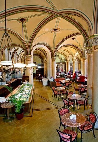 Cafe Central - Wiedeń Vienna Travel, Cafe Society, Outdoor Dining Room, Cafe Bistro, Heart Of Europe, Random House, Places Of Interest, Vienna Austria, Culture Travel