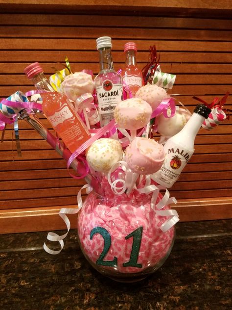 21st Birthday Mini Bottle Bouquet, 21st Birthday Bouquet Alcohol, 21st Birthday Centerpiece Ideas, Shooter Bouquet Alcohol, 21 Birthday Centerpiece Ideas, 21st Bday Gift Ideas For Her, 21 Birthday Gift Ideas Girl, 21 Birthday Basket For Her, Mini Alcohol Bouquet