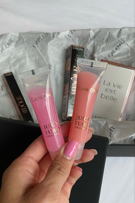 Lancôme Juicy Tubes That girl makeup Follow my shop @amber_jaye on the @shop.LTK app to shop this post and get my exclusive app-only content! #liketkit #LTKbeauty #LTKwedding #LTKunder50 @shop.ltk https://liketk.it/4g6FR This Is Juice Gloss, Lancôme Juicy Tubes, Tube Lip Gloss, Juicy Tubes Lancome, Squeeze Tube Lip Gloss, Makeup Bag Essentials, Juicy Lips, Essential Bag, Girls Makeup