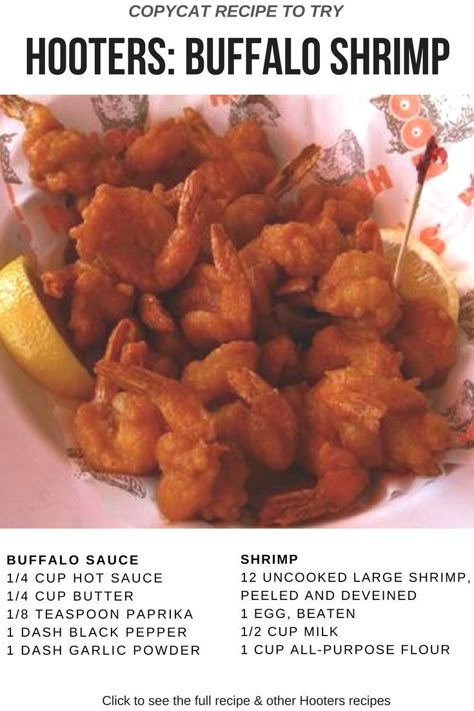 Hooters' Buffalo Shrimp copycat recipe is amazing Hooters Shrimp Recipe, Hooters Chicken Wings Recipe, Killer Shrimp Copycat Recipe, Fried Buffalo Shrimp Recipes, Crispy Buffalo Shrimp, Longhorn Copycat Recipes, Hooters Buffalo Shrimp, Hooters Buffalo Shrimp Recipe, Buffalo Shrimp Recipes