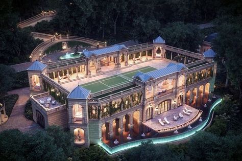 CGarchitect - Professional 3D Architectural Visualization User Community | Tennis Mansion Homes, Extravagant Homes, New York Penthouse, Luxury Mansions, Mansion Designs, Dream Mansion, Mega Mansions, Mansions For Sale, Modern Mansion