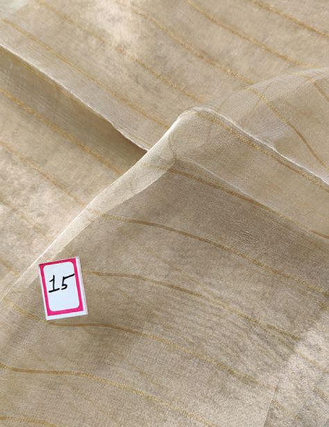 Pure Gold Tissue Silk With Gold Zari stepal Weaved Dyeable Fabric - T.S. International Dyeable Fabric, Handloom Fabric, Silk Brocade, Gold Fabric, Silk Dupatta, Brocade Fabric, Gold Price, Pure Gold, Pure Linen