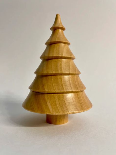 YewTreeTurnery - Etsy Woodturning Christmas Trees, Wood Turned Christmas Tree, Wood Turned Christmas Trees, Whittle Projects, Christmas Tree Eco, Christmas Tree Ornaments To Make, Wood Trees, Tree Handmade, Turning Projects