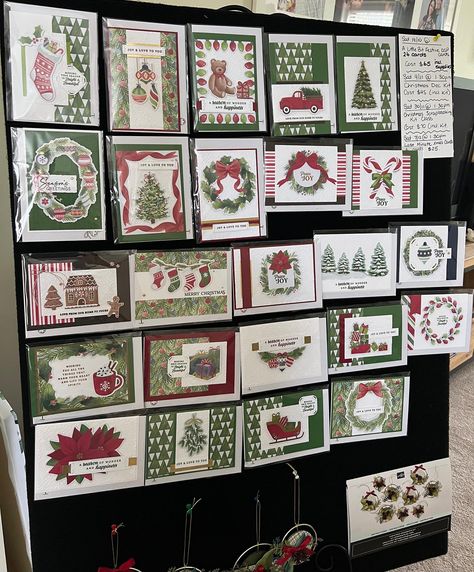 Big card class today. 24 cards done ✅ using the “A Little Bit Festive” DSP pack from the Mini Catalogue. It was a bit of a marathon but the ladies got them all done and now have a good start to their Christmas cards for this year. #alittlebitfestivedsp #cardclassescentralcoast #stampinupdemonstratoraustralia #denise_stamppassion Stampin Up Cards A Little Bit Festive, Stampin Up A Little Bit Festive Cards, Su A Little Bit Festive, A Little Bit Festive Dsp, Stampin Up A Little Bit Festive Dsp, A Little Bit Festive Stampin Up Cards, Joyful Images, Ephemera Packs, Ephemera Cards