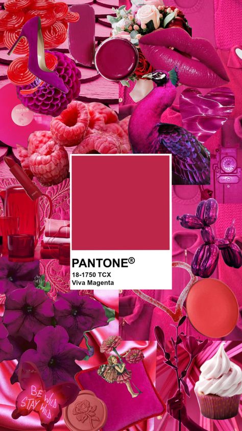 Viva Magenta #vivamagenta #pantone #pantonevivamagenta #magenta Pantone Viva Magenta Outfit, Viva Magenta Home Decor, Pantone Magenta 2023, Pantone Viva Magenta 2023, Viva Magenta Mood Board, Magenta Colour Palette, Pantone Color Of The Year 2023, Pantone 2023 Color Trends Fashion, Uñas Color Magenta