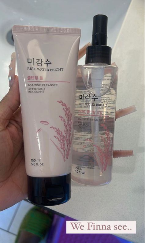 Rice Water Bright, Korean Skin Care Secrets, Beautiful Skin Care, Basic Skin Care Routine, Rice Water, Perfect Skin Care Routine, Pretty Skin Care, The Face Shop, Pretty Skin