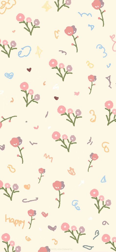 Wallpaper Wa, Pretty Wallpapers Tumblr, Cocoppa Wallpaper, Vintage Flowers Wallpaper, Iphone Wallpaper Kawaii, Wallpaper Flower, Pola Kartu, Floral Wallpaper Phone, Simple Phone Wallpapers