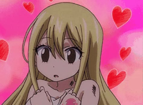 Lucy Heartfilia Gif Pfp, Lucy And Natsu Matching Gif, Lucy Gif Fairy Tail, Anime Blush Gif, Lucy Heartfilia Banner, Lucy Heartfilia Gif, Lucy Heartfilia Pfp, Blushing Gif, Fairy Tail Gif