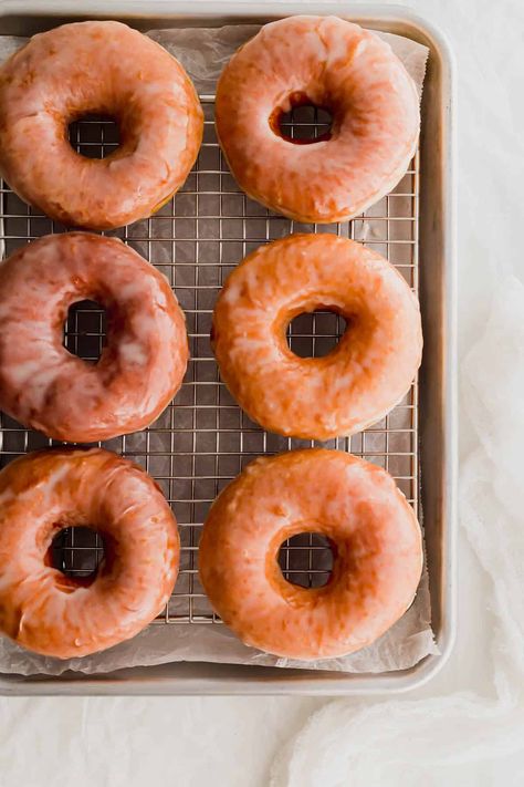 Classic Glazed Doughnuts (Small-Batch) | Sift & Simmer Single Serve Donut, Single Serve Donut Recipe, Small Batch Cake Donut Recipe, Small Batch Doughnut Recipe, Small Batch Baked Donut Recipe, Small Batch Donuts Recipes, Small Batch Donut Recipe, Small Batch Baking Recipes, Small Batch Muffins