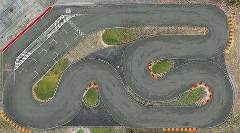 Drift Track Layout, Rc Drift Track, Atv Track, Bike Pump Track, Drift Track, Dirt Bike Track, Scalextric Track, Go Kart Tracks, Rc Track