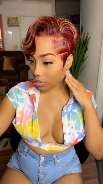 Quickweave Short Hairstyles, 27 Piece Quick Weave Hairstyles, Quick Weave Hairstyles Bobs, Closure Quick Weave, 27 Piece Quick Weave, Sew In Bob Hairstyles, 27 Piece Hairstyles, Hair Designs For Men, Short Hair Designs