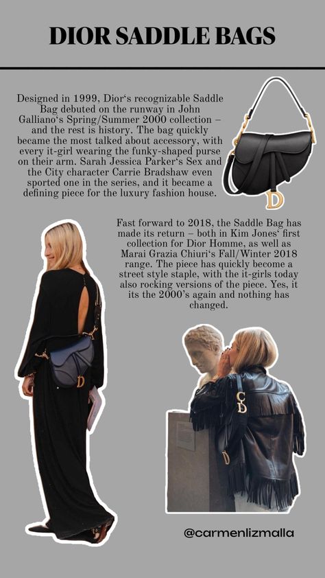 Dior Saddle Bag history @carmenlizmalla Dior Saddle, Saddle Bag, Dior Saddle Bag, Connect With People, Your Aesthetic, Creative Energy, Saddle, Dior, Energy