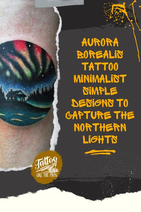 Aurora Borealis Tattoo Aurora Borealis Tattoos, Aurora Borealis Tattoo Minimalist, Aurora Borealis Tattoo, Lights Tattoo, Aurora Tattoo, Northern Lights Tattoo, Arctic Region, Small Forearm Tattoos, Tattoo Minimalist