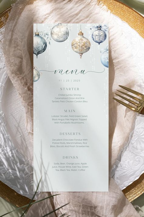 Xmas Menu Design, Holiday Menu Design, Xmas Menu Ideas, New Year Menu Design, Set Menu Design, Traditional Christmas Menu, Catering Menu Design, Menu Calligraphy, Christmas Menu Design