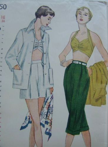 Simplicity #3250. Status: ISO Simplicity Patterns Dresses, 1950s Sewing Patterns, Patron Vintage, Simplicity Dress, Pedal Pushers, Vintage Dress Patterns, Simplicity Sewing, Old Fashion, Simplicity Sewing Patterns