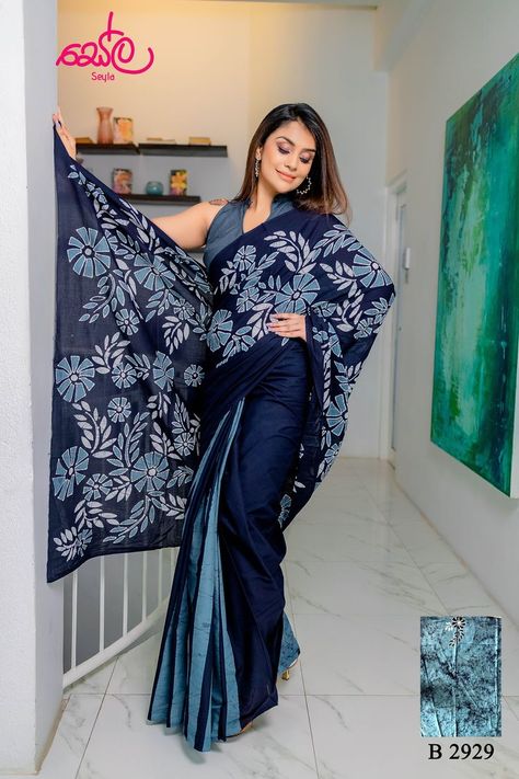 ! new arrivals ! 
Grab your dream saree from our latest Collection
Material - Super Voil handcrafted Batik 
Islandwide cash on delivery available
Inbox us on Facebook or Instagram
Order through WhatsApp/Viber/Telegram: 📱 0702550558 ☎️0112550558 0772550558 Bathik Saree Designs, Batik Saree Designs, Saree Sri Lanka, Bathik Saree, Modern Sarees, Batik Saree, Trending Saree, Batik Clothing, Formal Saree