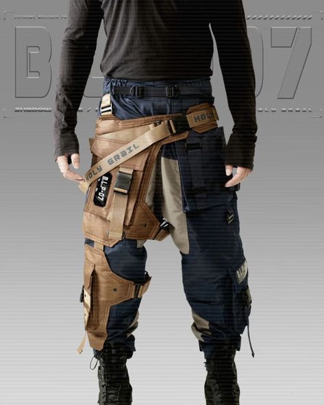 New! Men's Navy Brown Streetwear Techwear Heavy Cargo Trouser Pants HG B.L.P-07/NAVY was just added to eBay. Check it out! #eBay #eBaySeller Wasteland Outfit Men, Techwear Outfits Men, Mens Cyberpunk Fashion, Mens Techwear Fashion, Dystopian Fashion Male, Apocalypse Outfit Male, Work Wear Men Workwear, Dystopian Aesthetic Clothes, Techwear Boots