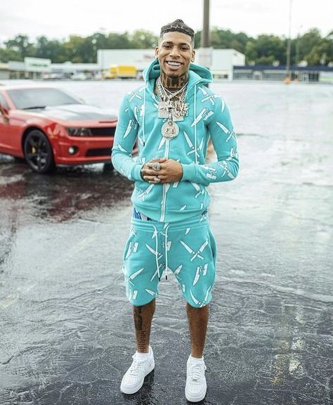 Rapper Drip, Drip Clothes, Tyga Rapper, Uk Drip, Nle Choppa, Image Spiderman, Rapper Style, Fav Artist, Rapper Outfits