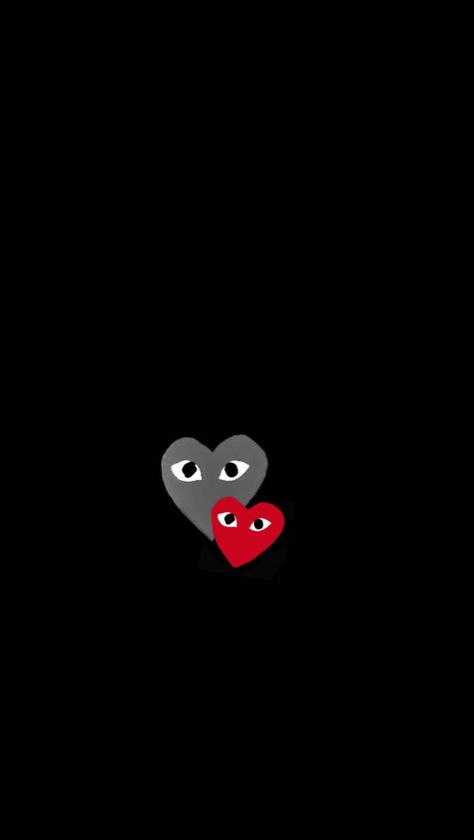 Cbg Heart Wallpaper, Cdg Heart Tattoo, Cdg Heart Painting, Red Heart Eyes Wallpaper, Grey And Red Wallpaper Iphone, Ios 16 Wallpaper Grey, Cdg Heart Pfp, Heart To Heart Wallpaper Tiktok, Red And Grey Aesthetic Wallpaper