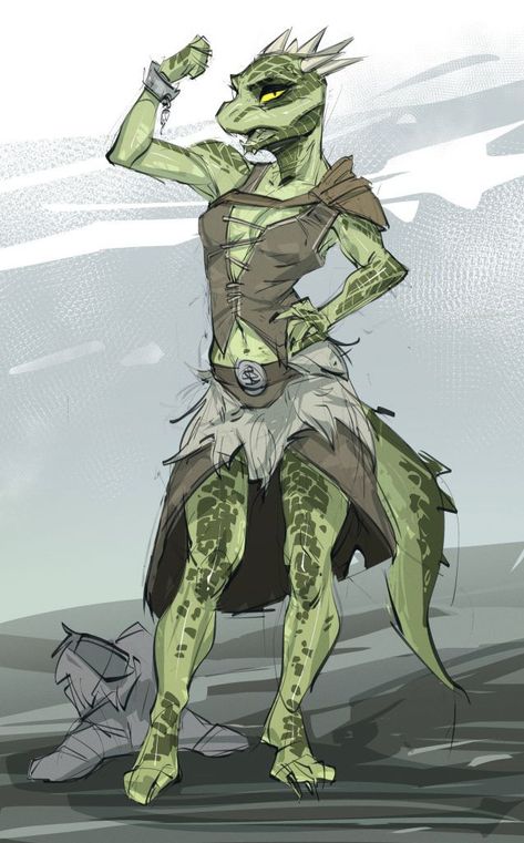 Skyrim Argonian Female, Lizard Woman Art, Female Argonian, Female Lizardfolk, Argonian Female, Argonian Art, Dragon Born Female, Lizardfolk Dnd, Lizardfolk Art