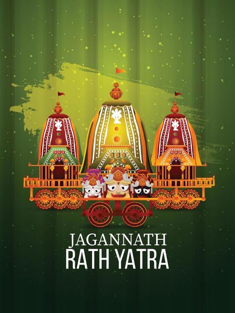 Happy Jagannath Rath Yatra, Happy Rath Yatra, Jagannath Rath Yatra, Rath Yatra, Lord Jagannath, Wooden Photo Frames, Photo Frames, Vector Art, Vector Free