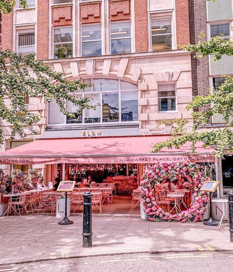 EL&N LONDON on Instagram: “From the outside looking in @monicabialucci 🌸” El&n Cafe London, Barbie Shoot, Elan Cafe, London Couple, Cafe London, London Cafe, Oxford Circus, Pretty Coffee, London Trip