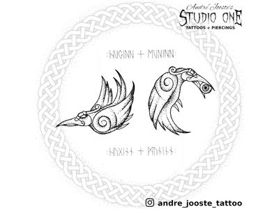 Odin Crows Tattoo, Huginn And Muninn Art, Huginn And Muninn Tattoo, Iceland Tattoo, Haida Tattoo, Tattoo Letras, Huginn And Muninn, Tattoo Wedding Rings, Rune Tattoo