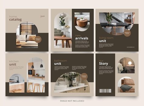 Interior Social Media Design, Interior Social Media Post, Interior Design Layout, Home Decor Catalogs, Luxury Beach House, Interior Design Sketches, Instagram Template Design, Home Catalogue, Graphic Design Tips