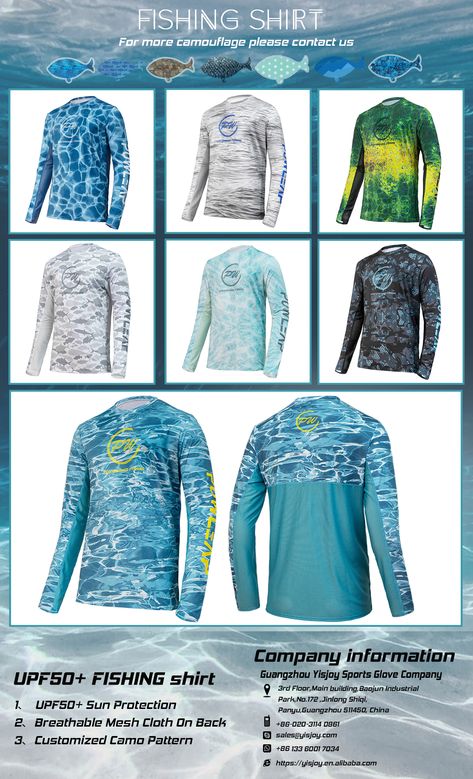 2021 New Series Of Fishing Shirts! A variety of camouflage for you to choose. Welcome to contact me for free sample!!! #fishing #hunting #fishingwear #fishingshirts #huntingclothes #fishingJersey #Sportsshirts #Fishingclothing Guangzhou Yisjoy Sports Glove Co.,Ltd Email: sales09@yisjoy.com More detail get it here: Horse Riding Gloves, Mens Fishing Shirts, Hunting Clothes, Uniform Design, Fishing Outfits, Fishing T Shirts, Fishing Shirts, Jersey Shirt, Athletic Wear