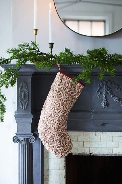 The Inspired Room Christmas Shop - The Inspired Room Unique Christmas Stockings, Floral Block Print, Unique Christmas Ornaments, Fun Christmas Decorations, Festive Holiday Decor, Christmas Shop, Unique Christmas, Ornament Gifts, Christmas Stocking