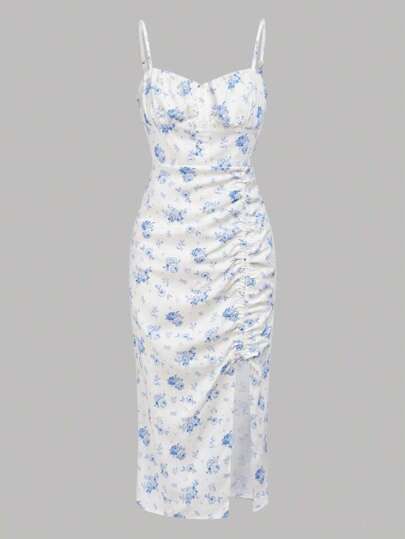 Cute Bodycon Dresses Casual, Casual Mini Length Bodycon Dress With Floral Print, Blue Floral Print Bodycon Dress For Summer, Summer White Floral Print Bodycon Dress, Knee-length Floral Print Bodycon Summer Dress, Floral Print Bodycon Mini Dress, Knee-length, Girls Black Dress, Easy Hairstyles For Thick Hair, Teen Girl Dresses