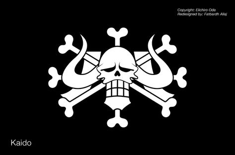 Jolly Roger of Kaido by Fatbardh-Aliaj on DeviantArt Pirate One Piece, Destiny Wallpaper Hd, Kaido One Piece, Jolly Roger Flag, Arte Viking, Batman Cartoon, One Piece Logo, Naruto Wallpaper Iphone, Pirate Flag