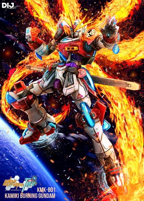 Try Burning Gundam Wallpaper, Build Burning Gundam, Burning Gundam, Gundam Build Fighters Try, Pikachu Drawing, Mobile Suit Gundam Wing, Alucard Mobile Legends, Gundam Build Fighters, Gundam Astray