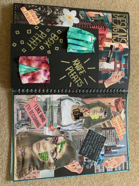 Gcse Sketchbook, Textiles Gcse, Gcse Textiles, Art Folio, Textiles Sketchbook, Gcse Art Sketchbook, A Level Art Sketchbook, Visual Journal, Gcse Art