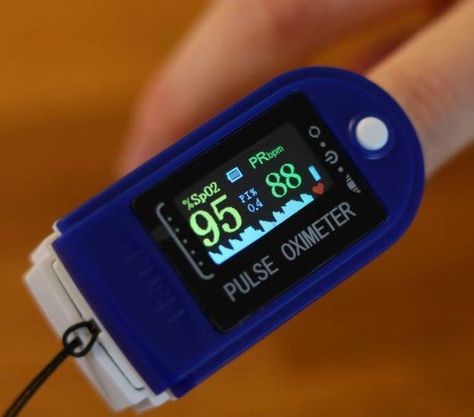 Pulse oximetry, done by an instrument called the pulse oximeter, measures the pulse rate, and the percentage saturation of oxygen in the blood. Pulse Pulse Oximetry, Hemoglobin Levels, Pulse Oximeters, Medical Quotes, Blood Pressure Monitors, Oxygen Therapy, Medical Consultation, Blurry Vision, Kidney Damage