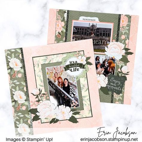 Crafty Concepts With Erin on Instagram: "There is a general consensus amongst my crafty friends that CTMH saved the best for last with this die cut set from the Secret Garden collection. The details and layering of these florals is scrapbooking perfection! 😍   I created this double page layout yesterday over on my YouTube channel, if you have not had a chance to watch head on over because I also have share five pretty cards to share.   #scrapbooklayout #ctmhsecretgarden #stampinup #memorykeeper #scrapbooking" Flower Scrapbook Layout, Ctmh Scrapbooking Layouts, Wedding Layouts, Diy Cookbook, Ctmh Layouts, Scrapbook Design Layout, Garden Layouts, Scrapbook Design, Heart Ideas