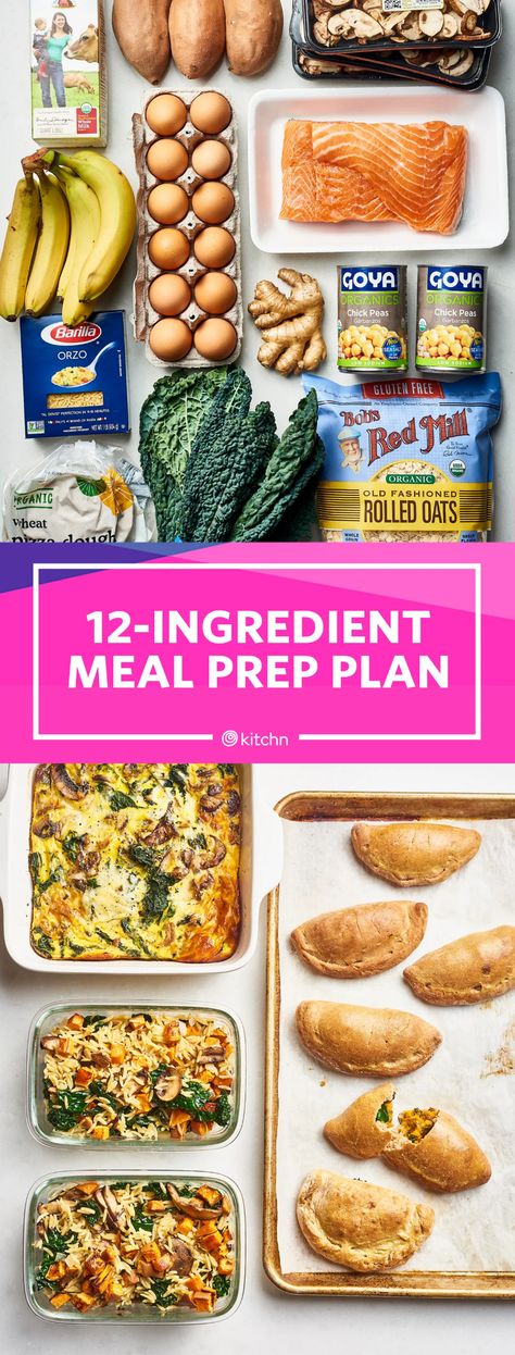 adapted from these Meals Prep For The Week, Week Of Meals, Banana Oat Smoothie, Meal Prep Plan, How To Cook Orzo, Low Carb High Fat Diet, Fruit Diet, Oat Smoothie, Meal Prep Plans