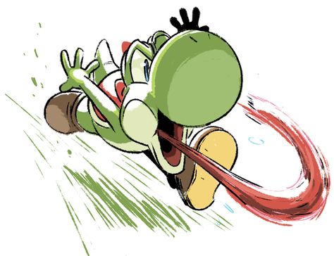 Yoshi can kick butt and he is vary cute. Tyson Hesse, Super Smash Bros Characters, Mario Yoshi, Mario Nintendo, Nintendo Characters, Super Mario World, Super Mario Art, Nintendo Art, Super Mario Brothers