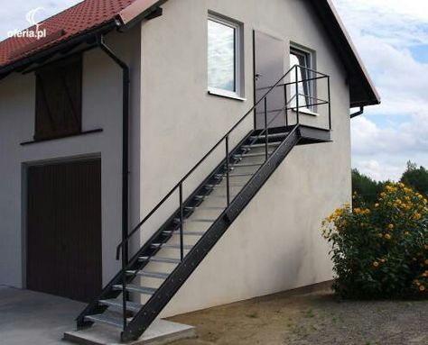 Outside Stairs Design, Stairs Designs, Steel Staircase, Outside Stairs, Staircase Outdoor, Stair Ladder, Metal Doors Design, Home Aesthetics, Steel Structure Buildings