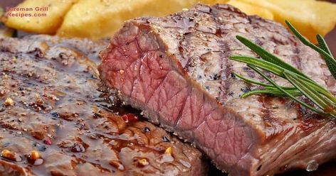 Easy & Tasty Sirloin Steak Recipe - Foreman Grill Recipes Sirloin Steak Recipes, Top Sirloin, Tenderloin Steak, Mushroom Cream Sauces, Sirloin Tips, Top Sirloin Steak, Flat Iron Steak, Grilled Steak Recipes, T Bone Steak