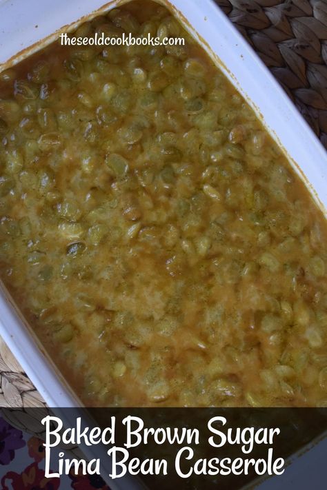 Baked Lima Bean Casserole Recipe - These Old Cookbooks Lima Bean Casserole Recipe, Baked Lima Beans, Lima Bean Casserole, Easy Lima Bean Recipes, Southern Lima Beans, Best Lima Beans Recipe, Cooking Lima Beans, Creamed Peas And Potatoes, Homemade Dish Soap